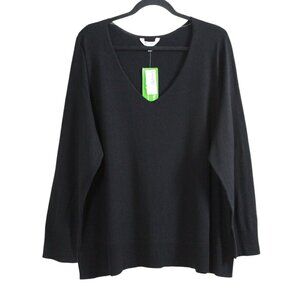 Reitmans Black V-neck Sweater